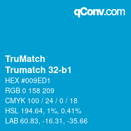 Code couleur: TruMatch - Trumatch 32-b1 | qconv.com