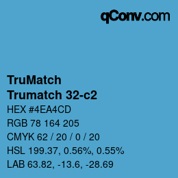 Code couleur: TruMatch - Trumatch 32-c2 | qconv.com