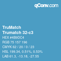 Code couleur: TruMatch - Trumatch 32-c3 | qconv.com