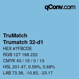 Color code: TruMatch - Trumatch 32-d1 | qconv.com