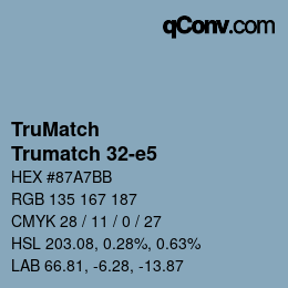 Farbcode: TruMatch - Trumatch 32-e5 | qconv.com