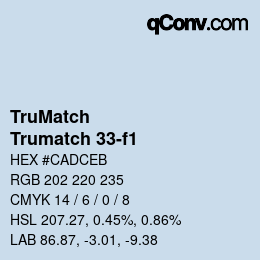 Código de color: TruMatch - Trumatch 33-f1 | qconv.com