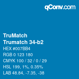 Código de color: TruMatch - Trumatch 34-b2 | qconv.com