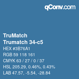 Code couleur: TruMatch - Trumatch 34-c5 | qconv.com