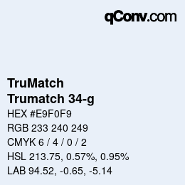 Farbcode: TruMatch - Trumatch 34-g | qconv.com