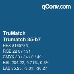 カラーコード: TruMatch - Trumatch 35-b7 | qconv.com