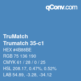 カラーコード: TruMatch - Trumatch 35-c1 | qconv.com