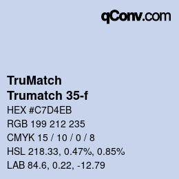 Farbcode: TruMatch - Trumatch 35-f | qconv.com