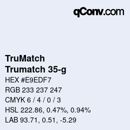 カラーコード: TruMatch - Trumatch 35-g | qconv.com