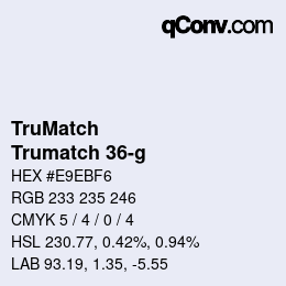 Farbcode: TruMatch - Trumatch 36-g | qconv.com
