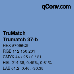 Código de color: TruMatch - Trumatch 37-b | qconv.com