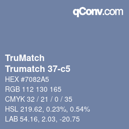 Farbcode: TruMatch - Trumatch 37-c5 | qconv.com