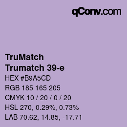 Farbcode: TruMatch - Trumatch 39-e | qconv.com