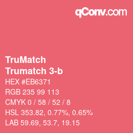 Code couleur: TruMatch - Trumatch 3-b | qconv.com