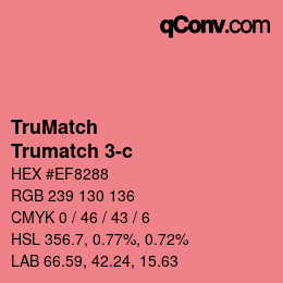 Code couleur: TruMatch - Trumatch 3-c | qconv.com