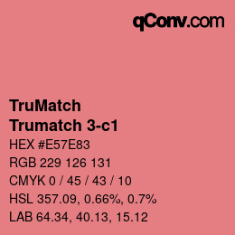 Código de color: TruMatch - Trumatch 3-c1 | qconv.com