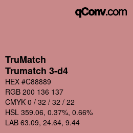 Code couleur: TruMatch - Trumatch 3-d4 | qconv.com