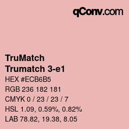 カラーコード: TruMatch - Trumatch 3-e1 | qconv.com