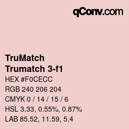 Code couleur: TruMatch - Trumatch 3-f1 | qconv.com