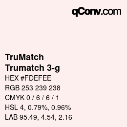 Code couleur: TruMatch - Trumatch 3-g | qconv.com