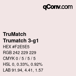 カラーコード: TruMatch - Trumatch 3-g1 | qconv.com