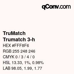 Código de color: TruMatch - Trumatch 3-h | qconv.com