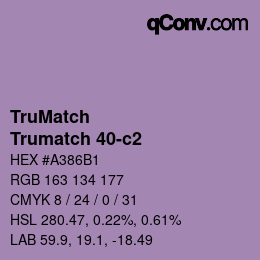 Farbcode: TruMatch - Trumatch 40-c2 | qconv.com