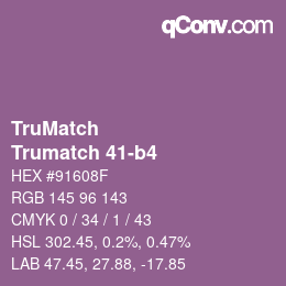 Farbcode: TruMatch - Trumatch 41-b4 | qconv.com