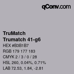 Farbcode: TruMatch - Trumatch 41-g6 | qconv.com