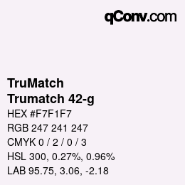 Código de color: TruMatch - Trumatch 42-g | qconv.com