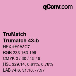 Code couleur: TruMatch - Trumatch 43-b | qconv.com
