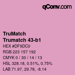 Código de color: TruMatch - Trumatch 43-b1 | qconv.com