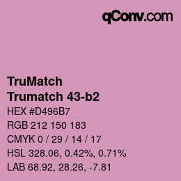 Code couleur: TruMatch - Trumatch 43-b2 | qconv.com