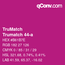 Código de color: TruMatch - Trumatch 44-a | qconv.com