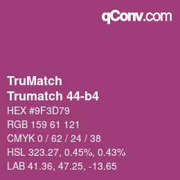 Código de color: TruMatch - Trumatch 44-b4 | qconv.com