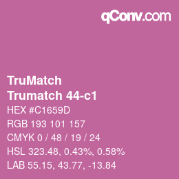 Color code: TruMatch - Trumatch 44-c1 | qconv.com