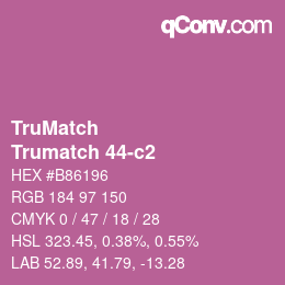 Color code: TruMatch - Trumatch 44-c2 | qconv.com