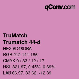 Código de color: TruMatch - Trumatch 44-d | qconv.com