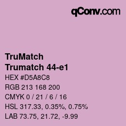 Código de color: TruMatch - Trumatch 44-e1 | qconv.com