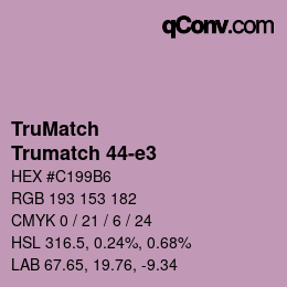Código de color: TruMatch - Trumatch 44-e3 | qconv.com
