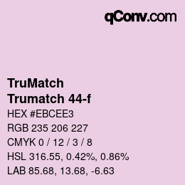 Code couleur: TruMatch - Trumatch 44-f | qconv.com