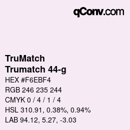 Farbcode: TruMatch - Trumatch 44-g | qconv.com