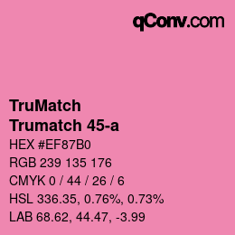 Código de color: TruMatch - Trumatch 45-a | qconv.com