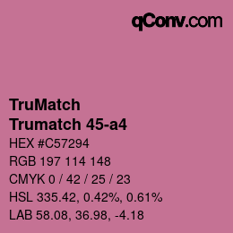 Farbcode: TruMatch - Trumatch 45-a4 | qconv.com