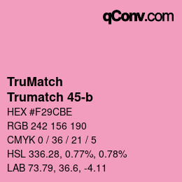 Código de color: TruMatch - Trumatch 45-b | qconv.com