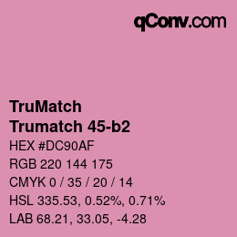 Farbcode: TruMatch - Trumatch 45-b2 | qconv.com