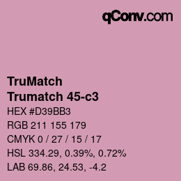 Código de color: TruMatch - Trumatch 45-c3 | qconv.com