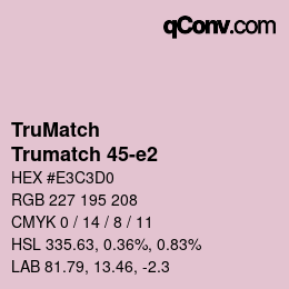 Código de color: TruMatch - Trumatch 45-e2 | qconv.com