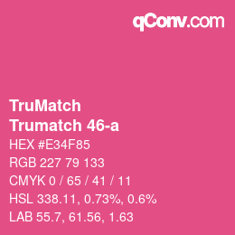 Farbcode: TruMatch - Trumatch 46-a | qconv.com