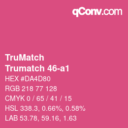 Código de color: TruMatch - Trumatch 46-a1 | qconv.com